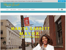 Tablet Screenshot of maritagarrett.com